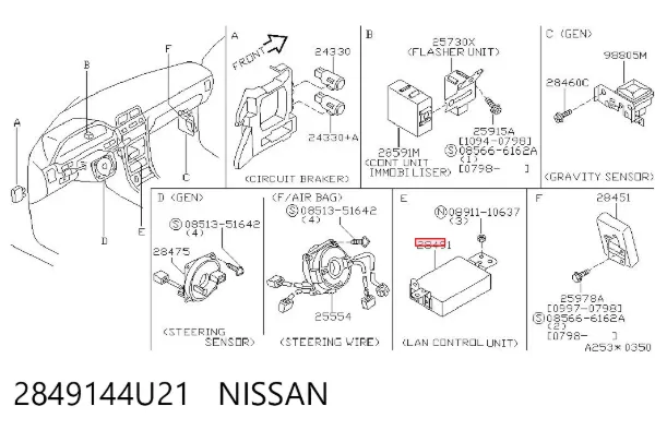 2849144U21 Nissan/Infiniti
