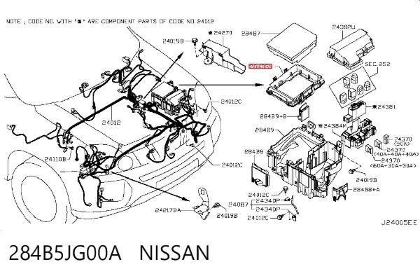  284B5JG00A Nissan/Infiniti