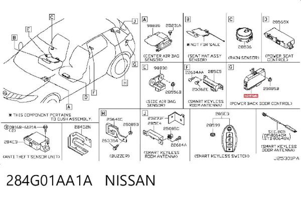  284G01AA1A Nissan/Infiniti
