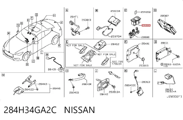  284H34GA2C Nissan/Infiniti