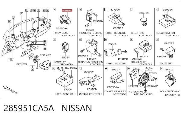  285951CA5A Nissan/Infiniti