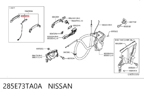  285E73TA0A Nissan/Infiniti