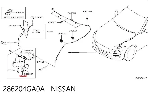  286204GA0A Nissan/Infiniti