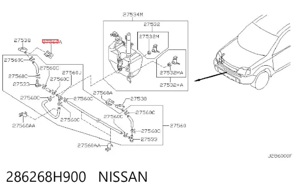  286268H900 Nissan/Infiniti
