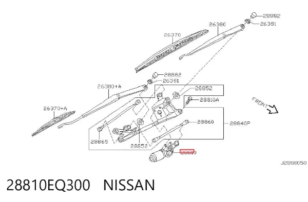 Мотор дворников 28810EQ300 Nissan/Infiniti