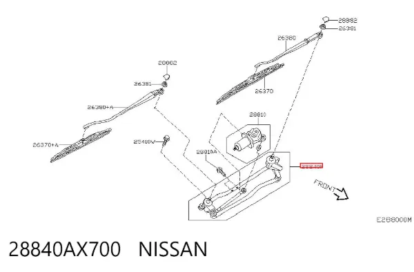 Трапеция дворников 28840AX700 Nissan/Infiniti