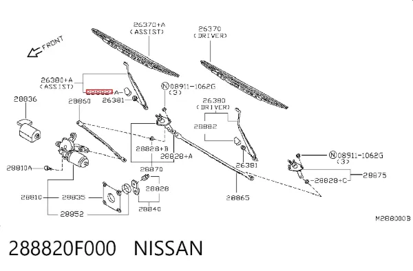  288820F000 Nissan/Infiniti