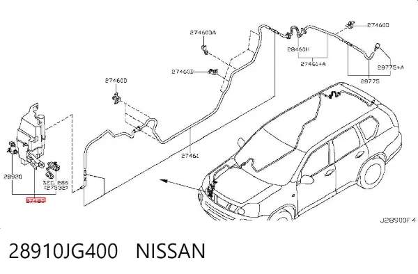 Бачок омывателя 28910JG400 Nissan/Infiniti