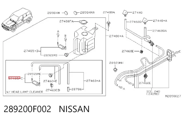  289200F002 Nissan/Infiniti