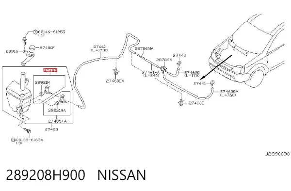 Моторчик омывателя 289208H900 Nissan/Infiniti