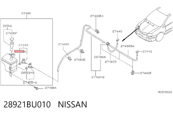  28921BU010 Nissan/Infiniti