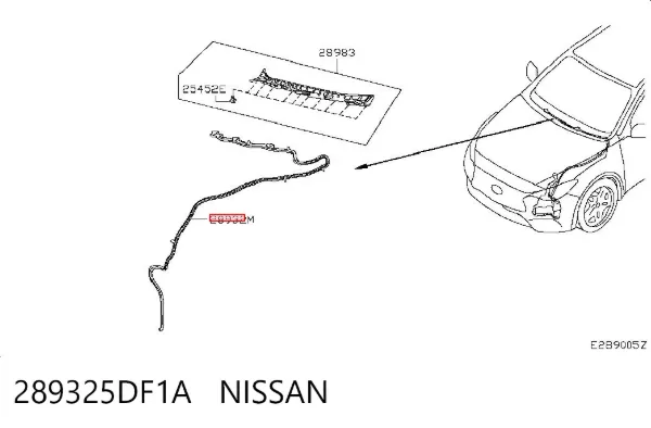 Форсунка омывателя 289325DF1A Nissan/Infiniti