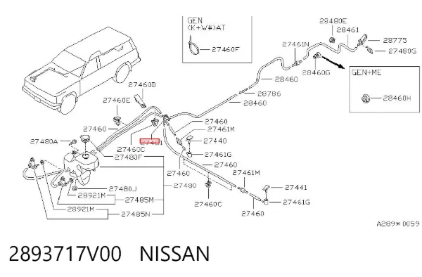  2893717V00 Nissan/Infiniti