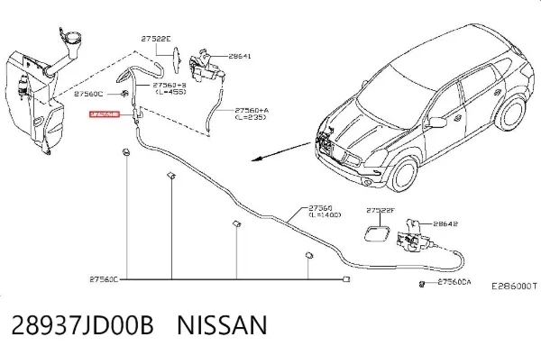  28937JD00B Nissan/Infiniti