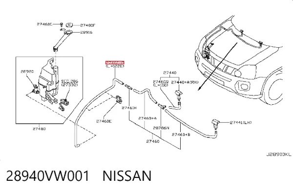  28940VW001 Nissan/Infiniti