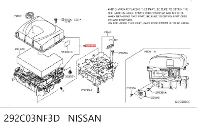Преобразователь постоянного тока NISSAN 292C03NF3D