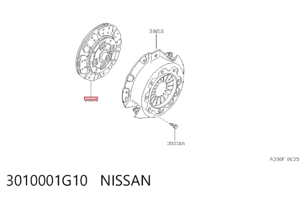 Диск сцепления 3010001G10 Nissan/Infiniti