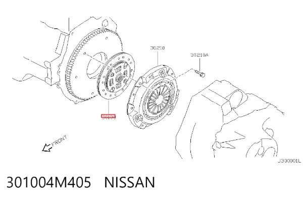Диск сцепления 301004M405 Nissan/Infiniti