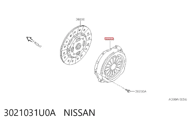 Корзина сцепления 3021031U0A Nissan/Infiniti