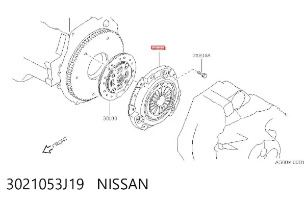 Корзина сцепления 3021053J19 Nissan/Infiniti