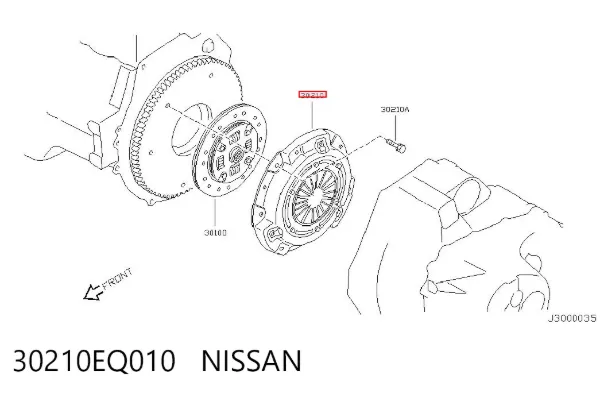 Корзина сцепления 30210EQ010 Nissan/Infiniti