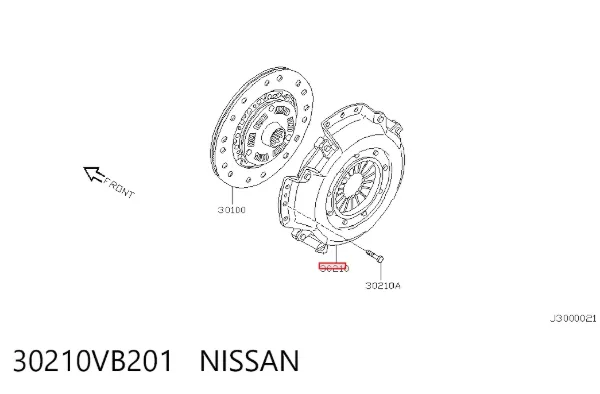 Корзина сцепления 30210VB201 Nissan/Infiniti