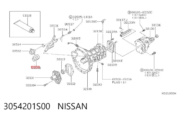 Пыльник вилки сцепления 3054201S00 Nissan/Infiniti