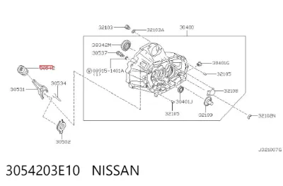 Пыльник вилки сцепления NISSAN 3054203E10