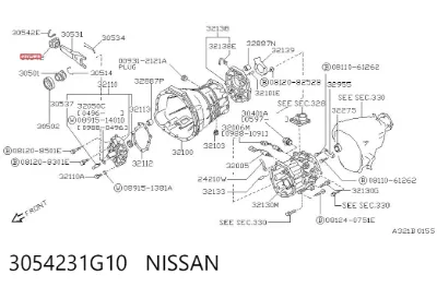Пыльник вилки сцепления NISSAN 3054231G10