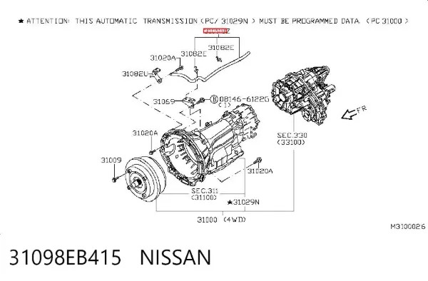  31098EB415 Nissan/Infiniti