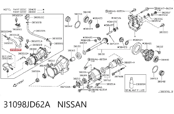 31098JD62A Nissan/Infiniti