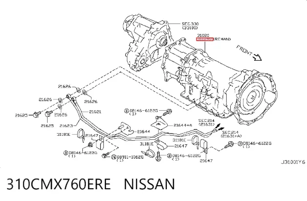  310CMX760ERE Nissan/Infiniti