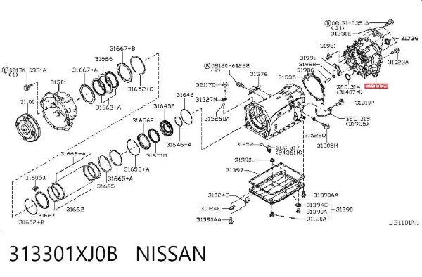  313301XJ0B Nissan/Infiniti