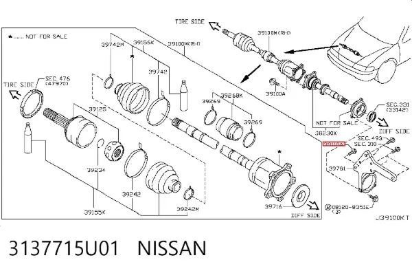  3137715U01 Nissan/Infiniti