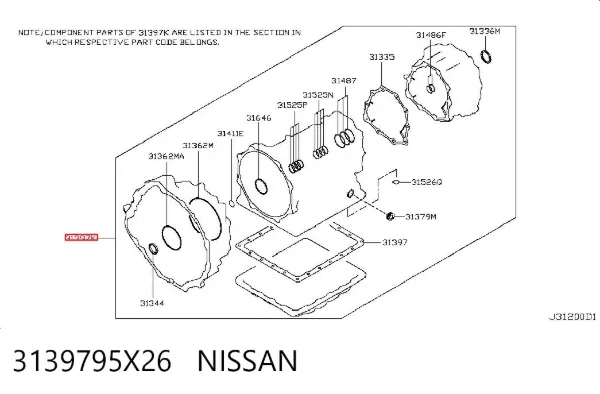  3139795X26 Nissan/Infiniti
