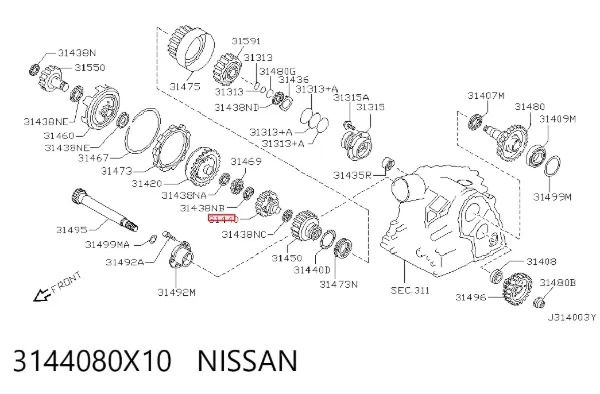  3144080X10 Nissan/Infiniti