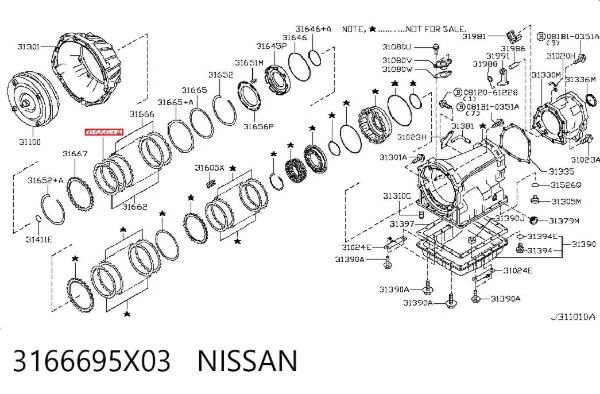  3166695X03 Nissan/Infiniti