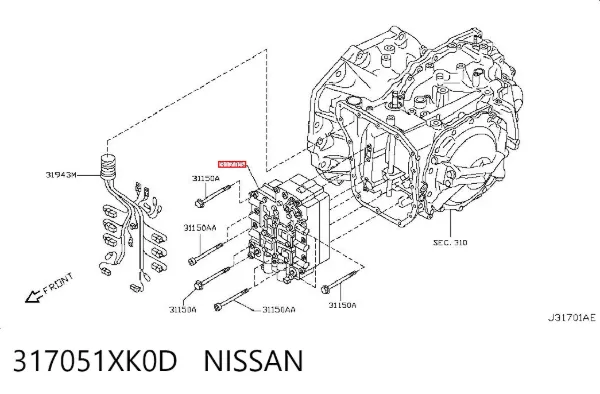  317051XK0D Nissan/Infiniti
