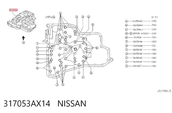  317053AX14 Nissan/Infiniti