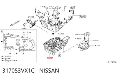 Гидроблок АКПП NISSAN 317053VX1C
