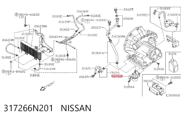 Фильтр АКПП 317266N201 Nissan/Infiniti