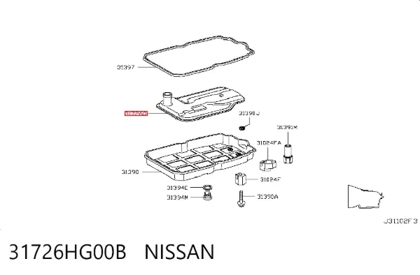 Фильтр АКПП 31726HG00B Nissan/Infiniti