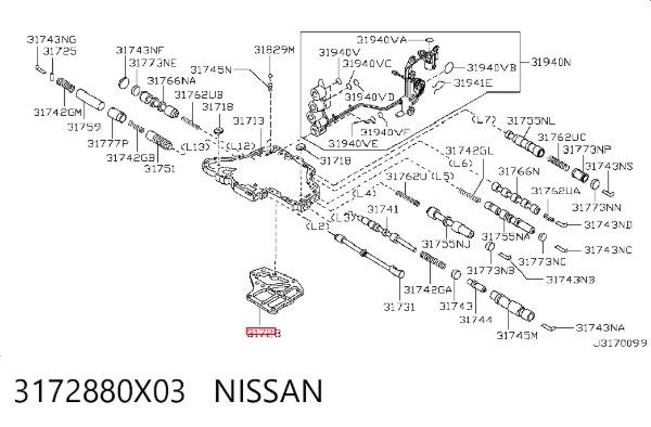 Фильтр АКПП 3172880X03 Nissan/Infiniti