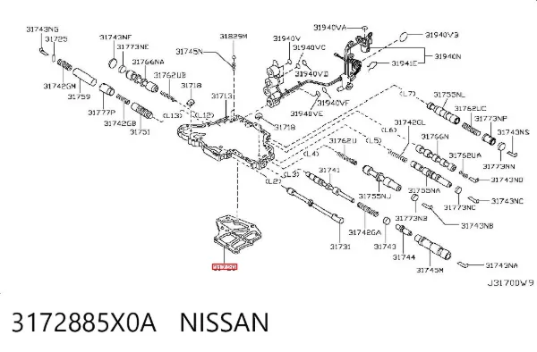 Фильтр АКПП 3172885X0A Nissan/Infiniti