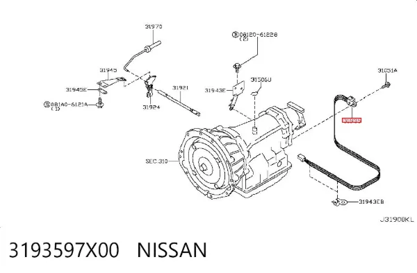 Датчик скорости 3193597X00 Nissan/Infiniti