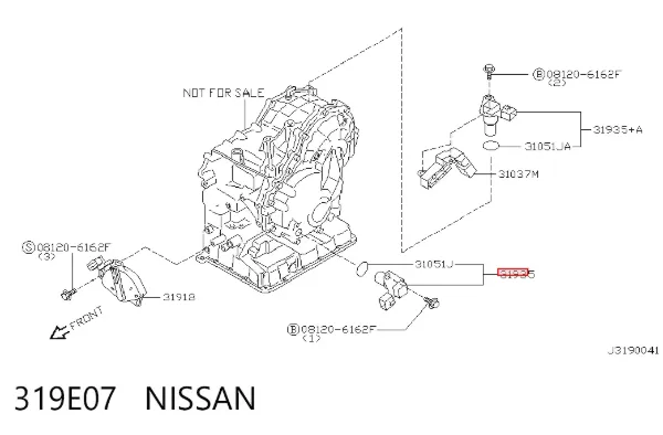 Датчик скорости 319E07 Nissan/Infiniti