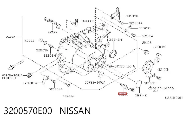 Датчик заднего хода 3200570E00 Nissan/Infiniti