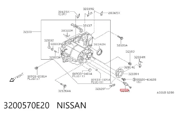 Датчик заднего хода 3200570E20 Nissan/Infiniti