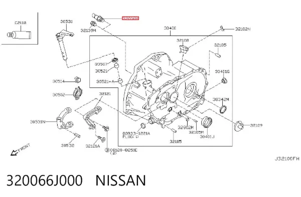 Датчик заднего хода 320066J000 Nissan/Infiniti