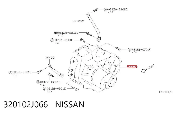КПП 320102J066 Nissan/Infiniti